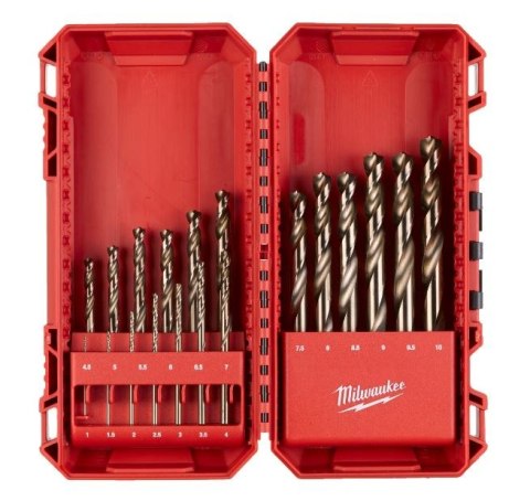 ZESTAW WIERTEŁ DO METALU HSS-CO 19 SZT.