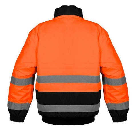 KURTKA ROBOCZA OSTRZEGAWCZA OCIEPLANA POMARAŃCZOWA ROZMIAR L