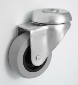 KOŁO MEBLOWE TWORZYWO+GUMA 50MM OBUDOWA Z OTWOREM M57T