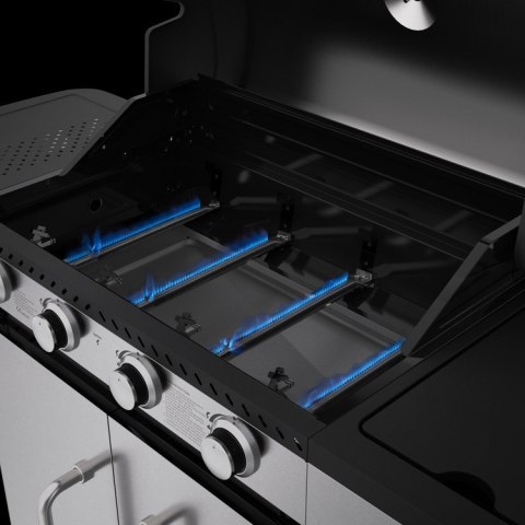 GRILL GAZOWY 4+1 STAL NIERDZEWNA 14,5KW