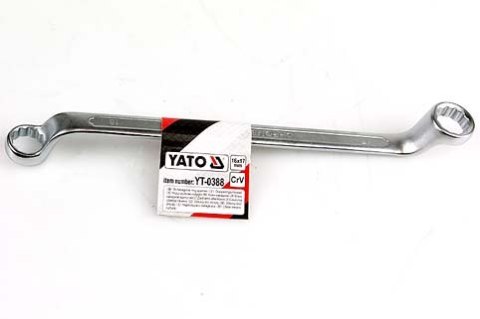 KLUCZ OCZKOWY ODGIĘTY SATYNA 21*23MM