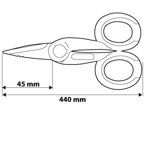 NOŻYCE DO KABLI I IZOLACJI 140MM