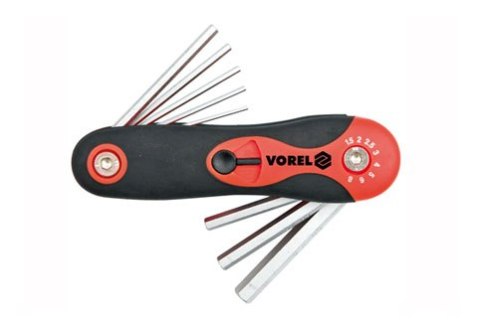 ZESTAW KLUCZY HEX 8 SZTUK 1.5 - 8MM CR-V