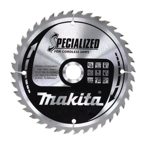 TARCZA TNĄCA DO DREWNA SPECJALIZED 165*20*40T