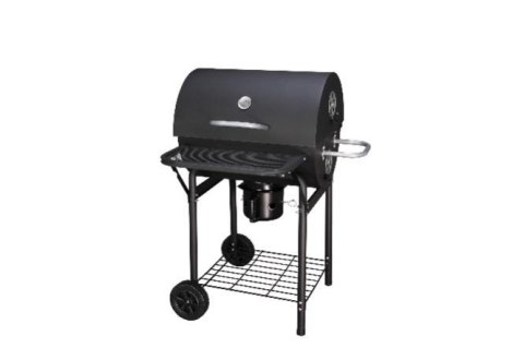 GRILL WĘGLOWY NA KÓŁKACH Z MISĄ W KSZTAŁCIE WALCA