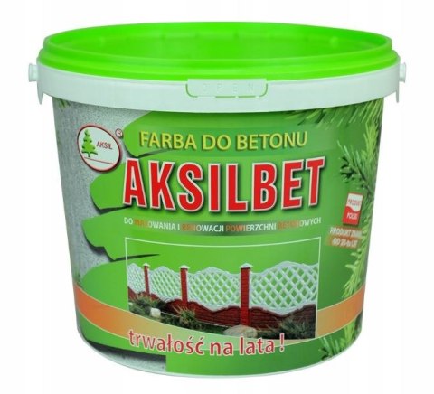 AKSILBET FARBA DO BETONU POPIELATY RAL 7035 10L