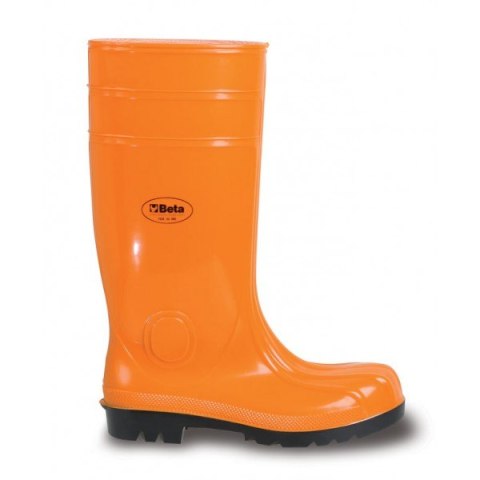 BUTY ROBOCZE WYSOKIE POMARAŃCZOWE PCW/GUMA 44