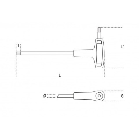KLUCZ TRZPIENIOWY KĄTOWY 5MM