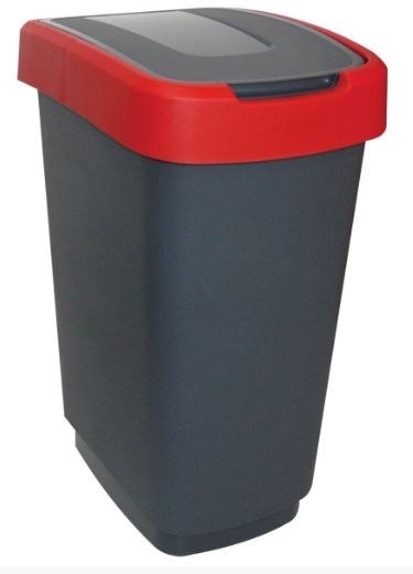 POJEMNIK NA ODPADY KLIP 25L CZERWONY