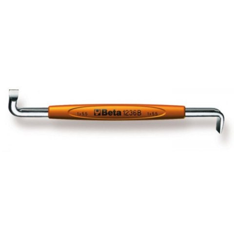 WKRĘTAK PŁASKI KĄTOWY DWUSTRONNY 0.8*4MM