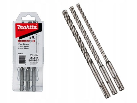 ZESTAW WIERTEŁ 3 SZT.'NEMESIS 2' SDS-PLUS 6/8/10*160MM