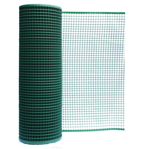 SIATKA PVC KWADRA 10 OCZKO 10MM 1.0M*50MB SREBRNA