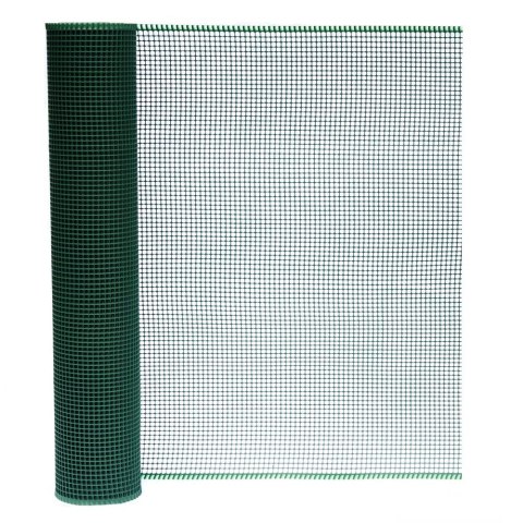 SIATKA PVC KWADRA 5 OCZKO 5MM 1.0M*50MB ZIELONA