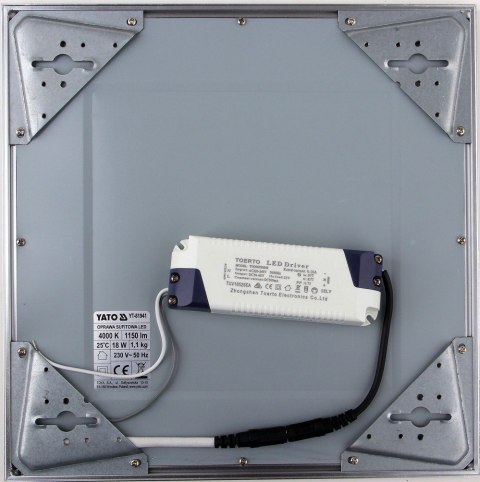 OPRAWA SUFITOWA LED 18W 300*300*15MM