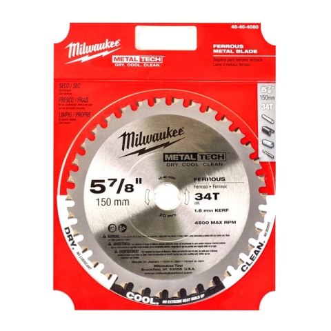 PIŁA TARCZOWA DO METALU 150*20/34 DO M18FMCS