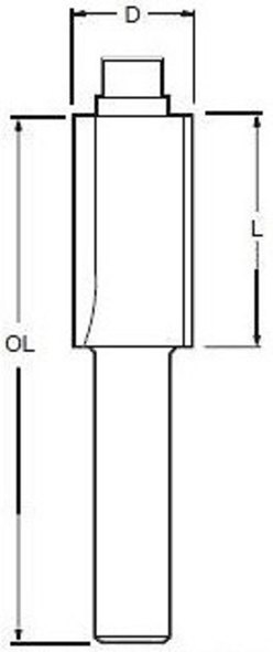 FREZ DO KRAWĘDZI 8MM 12,7*25,4MM