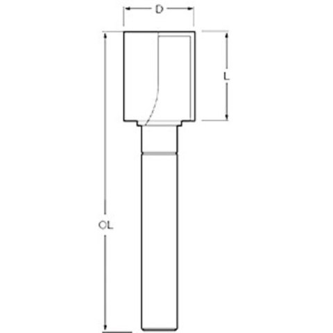 FREZ DO ROWKÓW 8MM 16*25MM