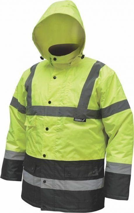 KURTKA OCIEPLANA ODBLASKOWA PARKA ROZMAR L ŻÓŁTA