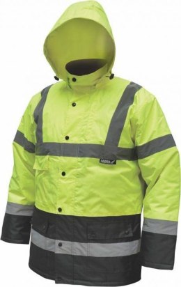 KURTKA OCIEPLANA ODBLASKOWA PARKA ROZMAR M ŻÓŁTA