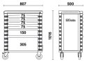 WÓZEK NARZĘDZIOWY Z 6 SZUFLADAMI C37/6-0