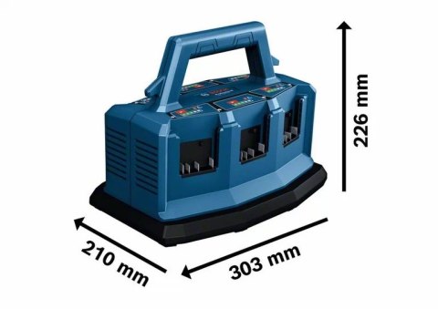 SZYBKA ŁADOWARKA GAL 18V6-80, 6-PORTÓW ŁADOWANIA