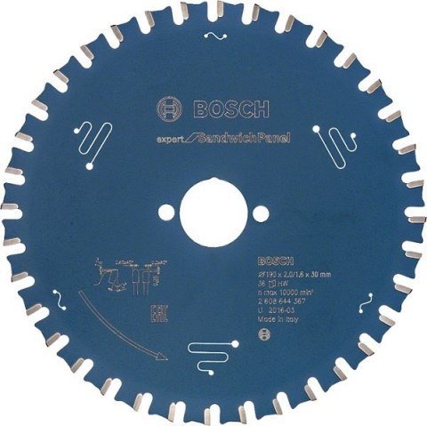 TARCZA PILARSKA EXPERT SH H 190*30-36