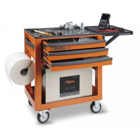 WÓZEK NARZĘDZIOWY C50S, 3 SZUFLADY POMARAŃCZOWY