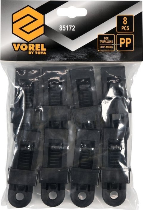 UCHWYT ZACISKOWY DO MOCOWANIA PLANDEK. KPL.8/SZT