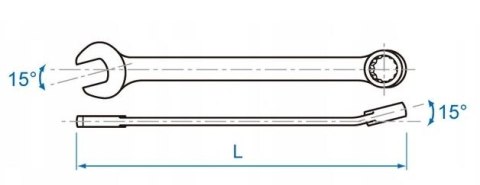 KLUCZ PŁASKO-OCZKOWY CALOWY 1/2''