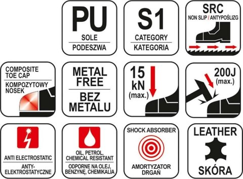 SANDAŁY ROBOCZE SEGURA S1 ROZMIAR 42
