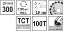 TARCZA WIDIOWA DO ALUMINIUM 300*30MM 100 ZĘBÓW