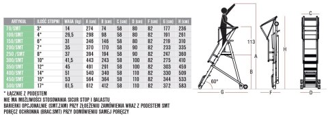 PODEST MAGAZYNOWY SMT 500
