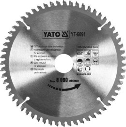 TARCZA WIDIOWA DO ALUMINIUM 200*30MM 60 ZĘBÓW