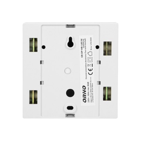 DZWONEK GONG DWUTONOWY 230V QUATRO AC CZARNY