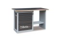 STÓŁ WARSZTATOWY Z SZAFKĄ Z SZEŚCIOMA SZUF. 5900/C59CG SZARY