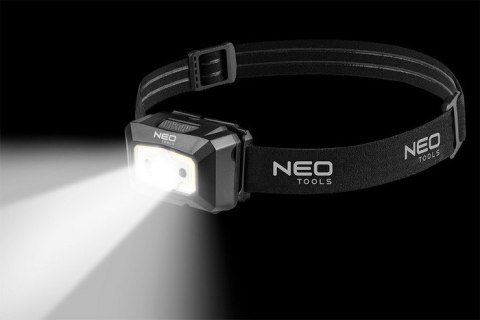 LATARKA CZOŁOWA AKUMULATOROWA USB 250LM COB LED,CZUJNIK RUCH