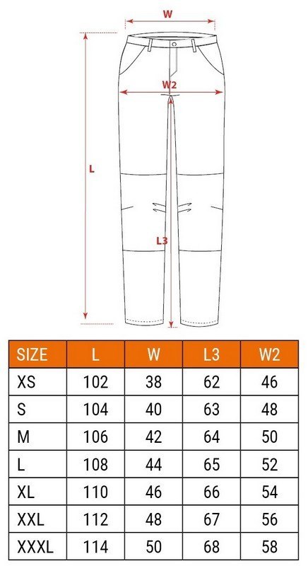 SPODNIE ROBOCZE CAMO NAVY, ROZMIAR S